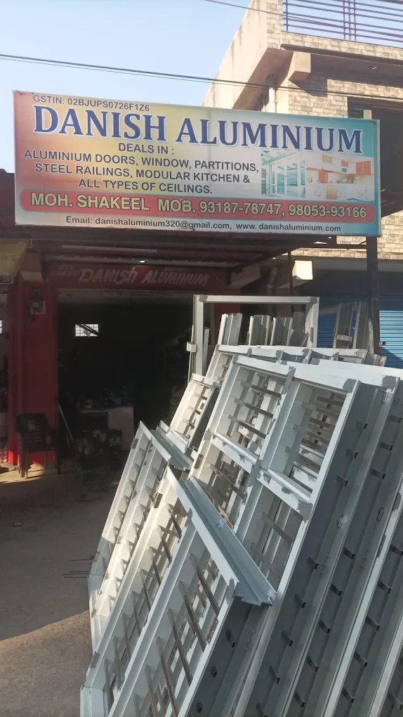 Danish Aluminium shop front Nahan Himachal Pradesh - Aluminium doors windows partitions