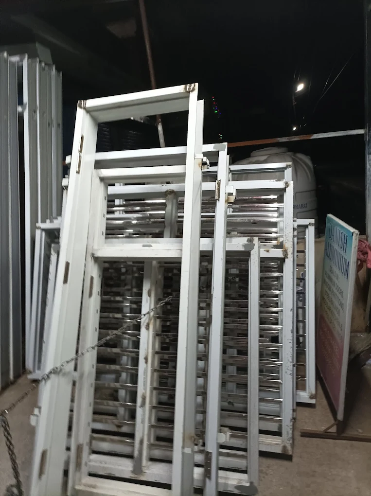 Aluminium window frames ready for installation - Danish Aluminium Nahan